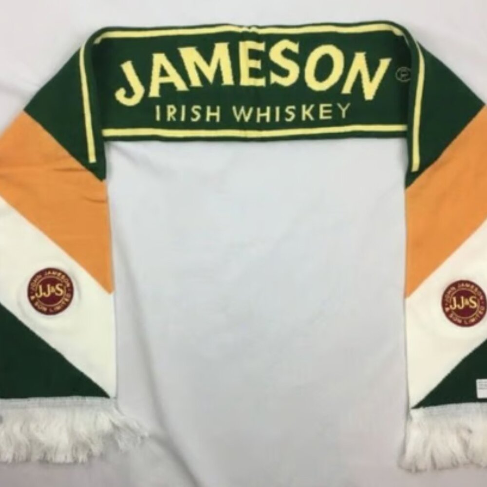NWOT Collector’s Jameson Knitted Scarf w/ Embroidery St. Patrick's Day